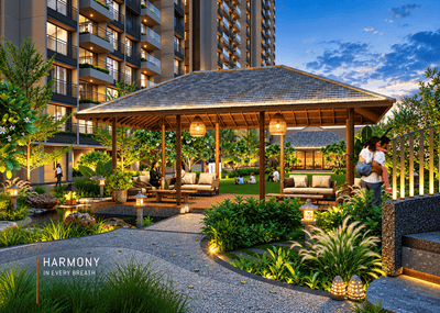 Image of 1100 Sq.ft 3 BHK Apartment / Flat for sale in Dev The Galaxy, Shela, Ahmedabad for Rs. 11000000