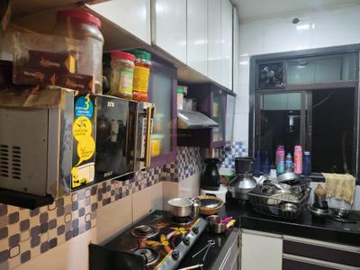 Kitchen Image of 420 Sq.ft 1 BHK Apartment / Flat for rent in Paradigm Pushpanjali Residency Phase III, Kasarvadavali Thane for Rs. 18200