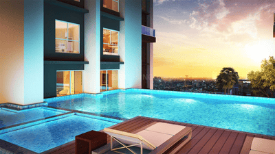 Image of 1027 Sq.ft 3 BHK Apartment / Flat for sale in Eden The Forest, Paikpara, Kolkata for Rs. 14000000