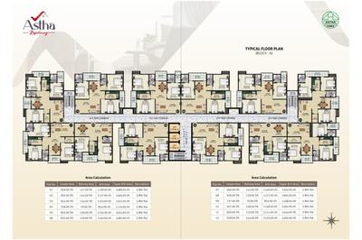 Image of 1501 Sq.ft 3 BHK Apartment / Flat for sale in Astha Residency, Danapur, Patna for Rs. 8255500