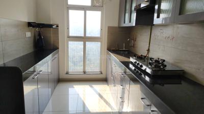 Kitchen Image of 1000 Sq.ft 3 BHK Apartment / Flat for rent in Godrej Emerald, Thane West Thane for Rs. 38000