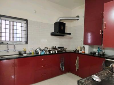Kitchen Image of 1250 Sq.ft 2 BHK Apartment / Flat for rent in Gachibowli Hyderabad for Rs. 33000