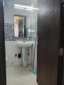 Bedroom Two Image of 900 Sq.ft 2 BHK Builder Floor for rent in Freedom Fighters Enclave New Delhi for Rs. 39000