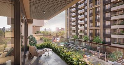 Balcony Image of 2150 Sq.ft 3 BHK Apartment / Flat for sale in Keshav Elitus, Randesan Gandhinagar for Rs. 9900000