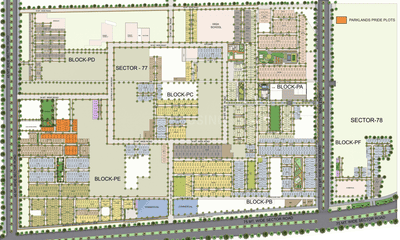 Sector 77 Plot View 1