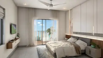 Bedroom Image of 1241 Sq.ft 2 BHK Apartment / Flat for sale in Asset Butterflies, Kakkanad Kochi for Rs. 9500000