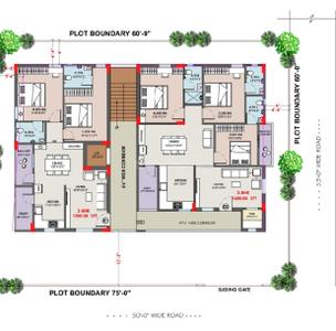 Image of 1680 Sq.ft 3 BHK Apartment / Flat for sale in Miyapur, Hyderabad for Rs. 8736000