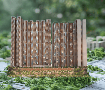 Image of 1224 Sq.ft 2 BHK Apartment / Flat for sale in Vardhaman Skysymphony, Wakad, Pune for Rs. 10600000