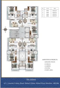 Image of 630 Sq.ft 1 BHK Apartment / Flat for sale in Madhusudan Shrine, Malad West, Mumbai for Rs. 11111111