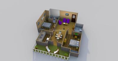 Image of 1152 Sq.ft 2 BHK Apartment / Flat for sale in UDB Orchid, Bhankrota, Jaipur for Rs. 3200000