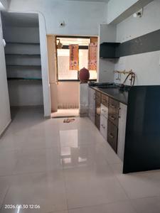 Kitchen Image of 900 Sq.ft 2 BHK Apartment / Flat for rent in Aawaass River Front, Randesan Gandhinagar for Rs. 19000
