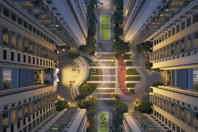 Image of 1850 Sq.ft 3 BHK Apartment / Flat for sale in The Sky 49 By Ananda Prosper, Osman Nagar, Hyderabad for Rs. 15000000