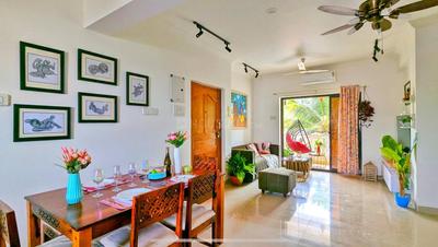 Hall Image of 1200 Sq.ft 2 BHK Apartment / Flat for rent in Marna Siolim Goa for Rs. 70000