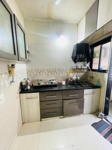 Kitchen Image of 684 Sq.ft 1 BHK Apartment / Flat for sale in Nirnay Nagar Ahmedabad for Rs. 3750000