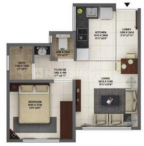 Image of 449 Sq.ft 1 BHK Apartment / Flat for sale in Terraform Dwarka, Ghatkopar East, Mumbai for Rs. 9000000