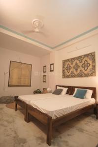 Bedroom Image of 1200 Sq.ft 2 BHK Builder Floor for rent in Chitrakoot Jaipur for Rs. 25000