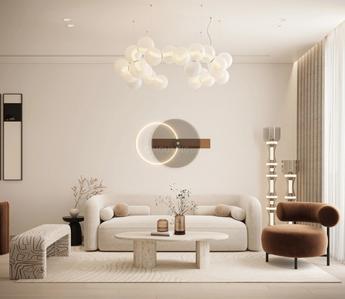 Living Room Image of 452 Sq.ft 1 RK Apartment / Flat for sale in Dubailand Dubai for Rs. 22566200