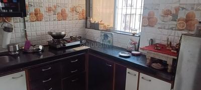 Kitchen Image of 600 Sq.ft 1 BHK Apartment / Flat for rent in Ganraj Heights, Thakurli Thane for Rs. 12000