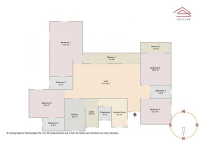 Image of 2369 Sq.ft 4 BHK Apartment / Flat for sale in Prestige Park Grove by Prestige Projects Pvt Ltd, Kannamangala - Whitefield Hoskote Road, Bengaluru for Rs. 33700000