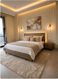 Bedroom Image of 710 Sq.ft 1 BHK Builder Floor for rent in Silverglades The Ivy, Sector 43 Gurgaon for Rs. 41000
