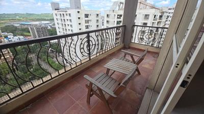 Bedroom Image of 1720 Sq.ft 3 BHK Apartment / Flat for rent in Nyati Equatorial, Bavdhan Pune for Rs. 55000