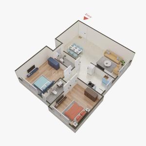 Image of 698 Sq.ft 2 BHK Apartment / Flat for sale in Alag Ashtapad, Ghatkopar East, Mumbai for Rs. 14900000