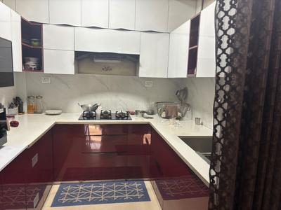 Kitchen Image of 900 Sq.ft 2 BHK Builder Floor for rent in Durgapura Jaipur for Rs. 16000
