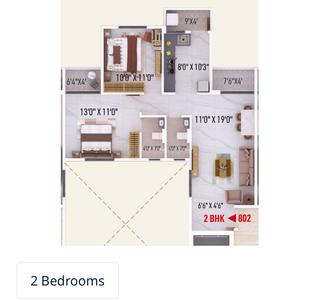 Image of 1580 Sq.ft 3 BHK Apartment / Flat for sale in Manish Nagar, Nagpur for Rs. 6794000