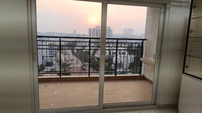 Balcony Image of 2048 Sq.ft 3 BHK Apartment / Flat for rent in Prestige Tranquil, Kokapet Hyderabad for Rs. 70000