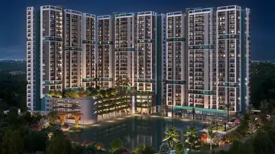 Image of 980 Sq.ft 3 BHK Apartment / Flat for sale in DTC Still Waters, New Town, Kolkata for Rs. 9000000