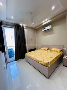 Bedroom Image of 650 Sq.ft 1 BHK Apartment / Flat for rent in Ramky Towers, Gachibowli Hyderabad for Rs. 12000