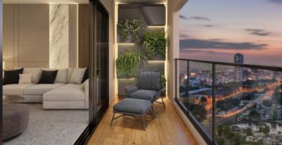Balcony Image of 1038 Sq.ft 2 BHK Apartment / Flat for sale in Airoli Navi Mumbai for Rs. 14900000