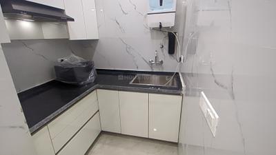 Kitchen Image of 1500 Sq.ft 1 BHK Builder Floor for rent in Sector 46 Gurgaon for Rs. 40000