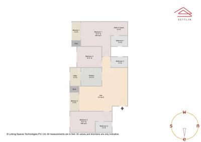 Image of 1940 Sq.ft 3 BHK Apartment / Flat for sale in Italix Living Green View Koramangala by Italix Living Spaces Pvt Ltd, Koramangala, Bengaluru for Rs. 39500000