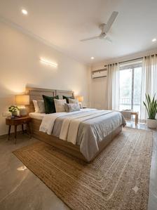 Bedroom Image of 900 Sq.ft 1 RK Apartment / Flat for rent in Sector 51 Gurgaon for Rs. 30000