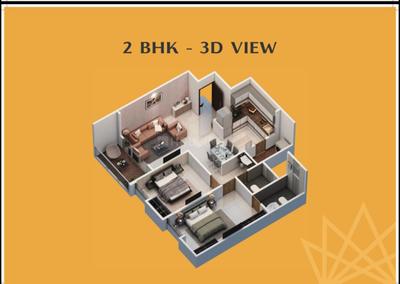 Image of 1500 Sq.ft 3 BHK Apartment / Flat for sale in Mantra Melange, Kharadi, Pune for Rs. 15000000