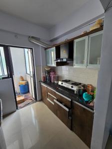 Kitchen Image of 1100 Sq.ft 2 BHK Apartment / Flat for rent in Sangeeta Bagdi Sapna Sangeeta Residency, Musakhedi Indore for Rs. 17000