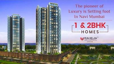 Image of 1072 Sq.ft 2 BHK Apartment / Flat for sale in Raheja Solaris 2, Juinagar, Navi Mumbai for Rs. 17000000