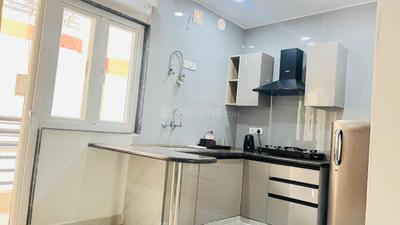 Kitchen Image of 775 Sq.ft 1 BHK Apartment / Flat for sale in Pushpanjali Gopnanda, Chaitanya Vihar Vrindavan for Rs. 7500000