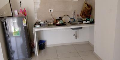 Kitchen Image of 800 Sq.ft 1 RK Apartment / Flat for rent in Godrej Vanaangan, Jagatpur Ahmedabad for Rs. 13000