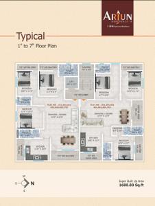 Image of 1600 Sq.ft 3 BHK Apartment / Flat for sale in Narendra Nagar Extension, Nagpur for Rs. 7800000