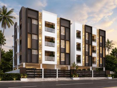 Image of 1025 Sq.ft 2 BHK Apartment / Flat for sale in Nanmangalam, Chennai for Rs. 8200000