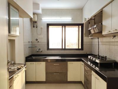 Kitchen Image of 1550 Sq.ft 3 BHK Apartment / Flat for rent in Samarth Aangan, Andheri West Mumbai for Rs. 160000