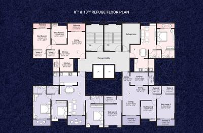 Image of 1586 Sq.ft 3 BHK Apartment / Flat for sale in Nyati Era, Lohegaon, Pune for Rs. 13000000