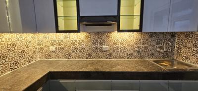 Kitchen Image of 750 Sq.ft 1 BHK Builder Floor for rent in Aambesten Twin County, Noida Extension Greater Noida for Rs. 14000