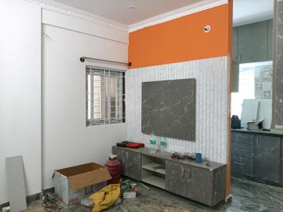 Living Room Image of 550 Sq.ft 1 BHK Apartment / Flat for rent in Mahadevapura Bengaluru for Rs. 25000
