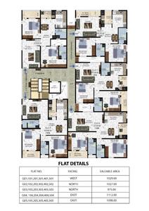 Image of 1112 Sq.ft 2 BHK Apartment / Flat for sale in Rayasandra, Bengaluru for Rs. 6672000