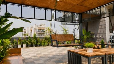 Balcony Image of 600 Sq.ft 1 RK Builder Floor for rent in Spaze Privy, Sector 72 Gurgaon for Rs. 24000