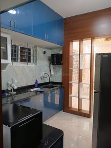 Kitchen Image of 1200 Sq.ft 3 BHK Apartment / Flat for rent in Thanisandra Bengaluru for Rs. 50000