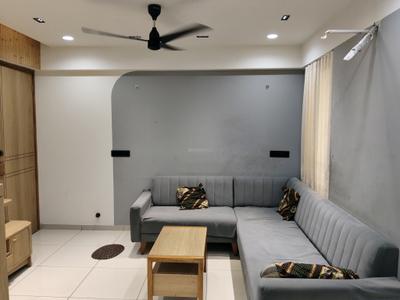 Living Room Image of 700 Sq.ft 1 BHK Apartment / Flat for rent in Aakash Residency Phase 1, Shela Ahmedabad for Rs. 26000